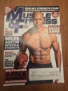 MUSCLE & FITNESS Magazine 2010 NFL Issue, Miles Austin